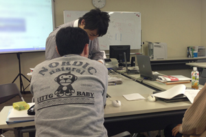 実際にノギスを使って学習する様子その１